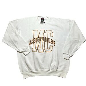 Vintage Mississippi College Choctaw Sweatshirt 90s Size XXL Soffe Fleece NEW